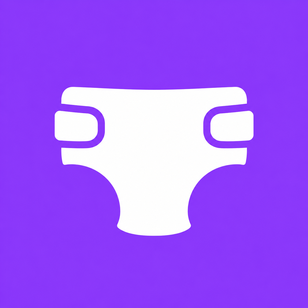 The Potty Training Guide logo, a white diaper icon on a purple background